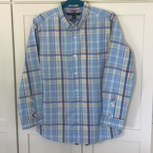 Tommy Hilfiger 100% cotton plaid button down